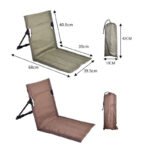 White Portable Folding Beach Lounger Chair with 600D Oxford Fabric and Aluminum Frame â€“ Lightweight Outdoor Garden Camping Chair in Australia - Image 4