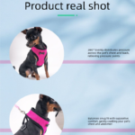 2-Pcs Pink Adjustable Pet Harness with Leash â€“ Breathable Mesh Design for Small Dogs, Cats, Chickens, Ducks & More | Anti-Escape, 360Â° Support, Lightweight & Comfortable in Australia(Size:XL) - Image 4
