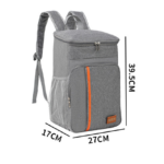 Navy blue Large Capacity Insulated Cooler Backpack 20.5L Leakproof Thermal Lunch Bag Waterproof Soft Sided Cooling Rucksack for Camping Picnic Beach & Work - Image 5