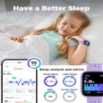 Black Kids Smart Watch Fitness Tracker with Pedometer Heart Rate Monitor and 14 Sport Modes IP68 Waterproof Watch for Boys and Girls - Image 7