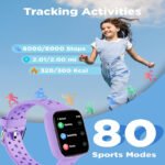 Blue Kids Smart Watch Fitness Tracker with Pedometer Heart Rate Monitor and 14 Sport Modes IP68 Waterproof Watch for Boys and Girls - Image 6