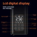 Beige 4-in-1 Car Vacuum Cleaner and Tyre Inflator Portable Cordless Air Pump with LED Light and Digital Pressure Gauge - Image 5