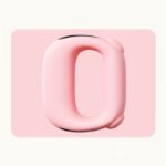 Pink Portable Fascia Massage Ring Vibration Massager with Heat and LED Display for Muscle Relaxation and Body Shaping