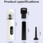 Grey 2-in-1 Cordless Handheld Car Vacuum Cleaner and Air Blower Powerful Suction Brushless Motor Portable Duster for Home and Auto - Image 6