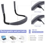 Grey Hands-Free USB Rechargeable Neck Reading Light 3 Colour Modes Flexible LED Book Lamp for Night Reading Knitting Repairing - Image 3