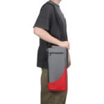 Black and Grey Insulated Golf Cooler Bag Portable Thermal Carrier Holds 6 Cans or 2 Wine Bottles with Shoulder Strap for Australian Golf Course and BBQ - Image 2