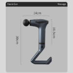 Yellow Professional Massage Gun with Extension Handle and Back Strap 12 Speeds Deep Tissue Muscle Relief for Home Gym and Australian Athletes - Image 5