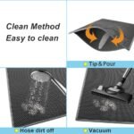 2-PCS Beige Double Layer Cat Litter Mat Honeycomb Design Waterproof EVA Trapping Mat for Litter Box Tracking Control 40x50cm Easy Clean Australian Pet Supplies - Image 3