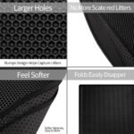 2-PCS Beige Double Layer Cat Litter Mat Honeycomb Design Waterproof EVA Trapping Mat for Litter Box Tracking Control 40x50cm Easy Clean Australian Pet Supplies - Image 4