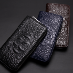 Black Men's Luxury Crocodile Embossed PU Leather Briefcase(39 x 8 x 28 CM) With FREE Crocodile Wallet - Dual-Zip Business Shoulder/Crossbody Laptop Bag (Fits 14-inch) - Image 3