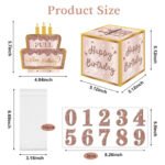 01 Pink-Gold Christmas Surprise Money Pull Box - Double-Layer Digital Design for Festive Gifts, Birthday, and Holiday Party Decor - Image 4