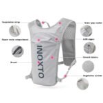 Black-White 5L Ultra-Light Hydration Running Vest - Quick-Dry Trail Running & Marathon Backpack with Night Reflective Safety - Image 3