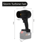 Blue Ultra-High Power Cordless Turbine Air Blower With Lithium Battery & Australian Plug Kit - 30,000 RPM High Velocity and Lightweight Operation for Leaf Blowing, Snow Removal & Multi-Use - Image 2