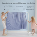 Blue Queen Size 200x150CM Cooling Blanket for Hot Sleepers - Lightweight Breathable All-Season Throw, Hand / Machine Washable - Image 6