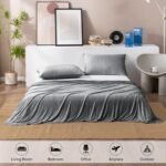 Pink Queen Size 200x150CM Cooling Blanket for Hot Sleepers - Lightweight Breathable All-Season Throw, Hand / Machine Washable - Image 4
