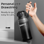 2-Pack Gradient Coffee 670ml Large Capacity Sports Insulated Tumbler - 316 Stainless Steel Straw Water Bottle, Dual-Use Lid for Travel & Outdoors - Image 4