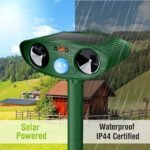 Model 703 Solar Powered Animal Repeller - Advanced Ultrasonic, Alarm & Flashing Light System - Image 3