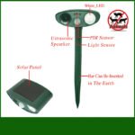 Model 703 Solar Powered Animal Repeller - Advanced Ultrasonic, Alarm & Flashing Light System - Image 4