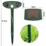Model 703 Solar Powered Animal Repeller - Advanced Ultrasonic, Alarm & Flashing Light System - Image 6