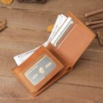 Style 1 To My Son Embossed Genuine Cowhide Leather Men's Wallet (Gift Giver: Love Dad) - Anti-Theft RFID Blocking - Personalized Dad & Mom Gift - Image 3