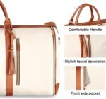 Brown 56-75L Large Capacity Foldable Garment Duffel Bag with Shoe Pouch - PU Leather Convertible Suit Carrier, Anti-Wrinkle Travel & Weekender Bag - Image 5