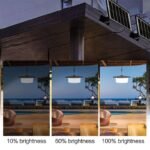 244 LED Solar Motion Sensor Pendant Light - IP65 Waterproof Barn/Patio Light with 4 Remote Modes and High Lumen Output - Image 5