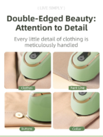 Grey Foldable Handheld Garment Steamer & Portable Steam Iron - 15g/min & 70ML Travel Steamer for Apartment Living and Holiday Trips - Image 8