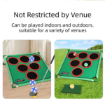 Indoor/Outdoor Golf Hitting Target Game Mat with Stand & Storage Bag - Family Fun Interactive Sports Toy and Practice Aid - Image 4
