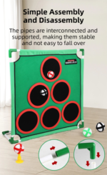 Indoor/Outdoor Golf Hitting Target Game Mat with Stand & Storage Bag - Family Fun Interactive Sports Toy and Practice Aid - Image 7