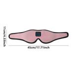 Black 3D Wireless Bluetooth Sleep Mask with Integrated Stereo Headphones - 100% Blackout Memory Foam Eye Mask, Ultra-Long Battery Life & Washable Design - Image 4