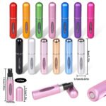 4PCS Blue Portable Perfume Atomizer Bottle(5ML) - Refillable Travel Scent Pump Case, Leak-Proof Aluminum Spray Atomizer - Image 3