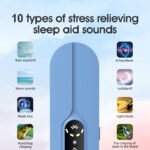 White SMB-07 Bone Conduction Under-Pillow Speaker -  Bluetooth 5.4 Ultra-Thin Sleep Aid Sound Bar with Dual Speaker Resonance & 36 Built-in White Noise Tracks - Image 6