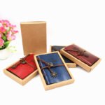 2-Pack A7 Nautical Vintage PU Leather Student Notebook - Pirate Style Strapped Diary with 150 Pages of Refillable Kraft Paper(Brown) - Image 3