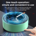 Grey Compact 2-in-1 Negative Ion Air Purifier & Self-Extinguishing Ashtray - Wireless Noise-Reducing Smoke & Odor Eliminator with Hepa-Filter for Home Office & Car - Image 7