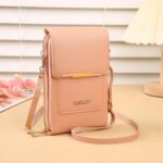 Light pink Touch Screen Crossbody Phone Bag for Women Small Shoulder Purse with Dual Zippers and Card Slots Compact Travel Pouch Australian Lifestyle