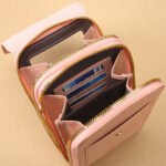 Light pink Touch Screen Crossbody Phone Bag for Women Small Shoulder Purse with Dual Zippers and Card Slots Compact Travel Pouch Australian Lifestyle - Image 3