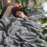 Grey Ultra-Soft Coral Fleece Blanket - Lightweight Summer Throw for Office Naps, Air Conditioning, and Cozy Home Use(200*230cm) - Image 5