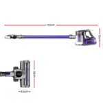 Devanti Stick Vacuum Cleaner Cordless HEPA Filter Purple - Image 2