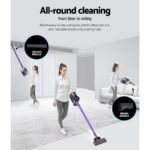Devanti Stick Vacuum Cleaner Cordless HEPA Filter Purple - Image 4