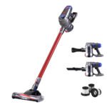 Devanti Stick Vacuum Cleaner HEPA Filter Red 150W - Image 7