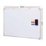 Magnetic Whiteboard 60x90cm Erase Board Marker Eraser Tray Home Office School - Image 2