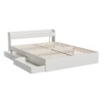 Artiss Bed Frame Queen Size Mattress Base wtih Charging Ports 2 Storage Drawers - Image 7