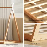 Artiss Bed Frame Wooden Kids House Single Frame Oak ENID - Image 6