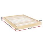 Artiss Bed Frame Queen Size Floating Wooden Mattress Base Platform Timber ODIN - Image 2