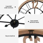 Artiss 60CM Wall Clock Wooden - Image 6