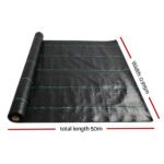 Instahut 0.915x50m Weed Mat Weedmat Control Plant - Image 2