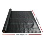 Instahut 3.66x30m Weed Mat Weedmat Control Plant - Image 2