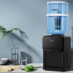 Devanti Water Cooler Dispenser 22L Bench Top Chiller Purifier Filter Hot Cold Black - Image 8