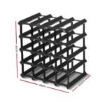 Artiss Wine Rack 20 Bottle Black - Image 2