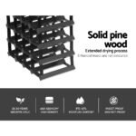 Artiss Wine Rack 20 Bottle Black - Image 5